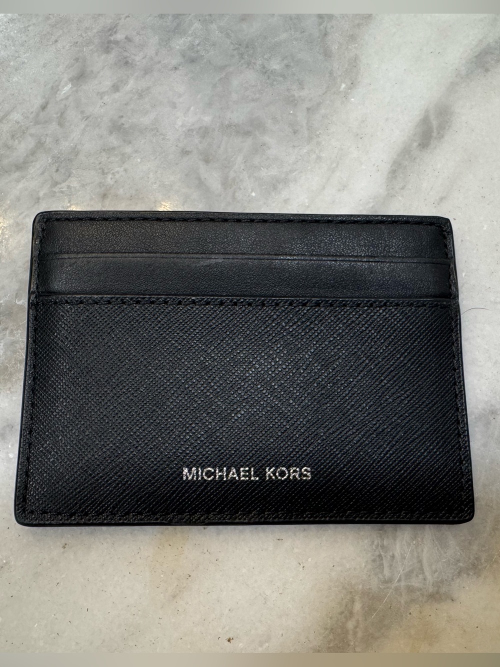 Michael Kors Black Saffiano Leather Card Holder